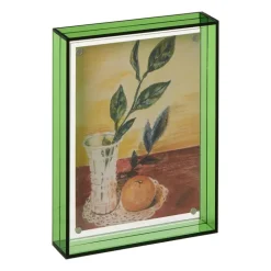 Acryl fotolijst klein - groen - 10x15 cm