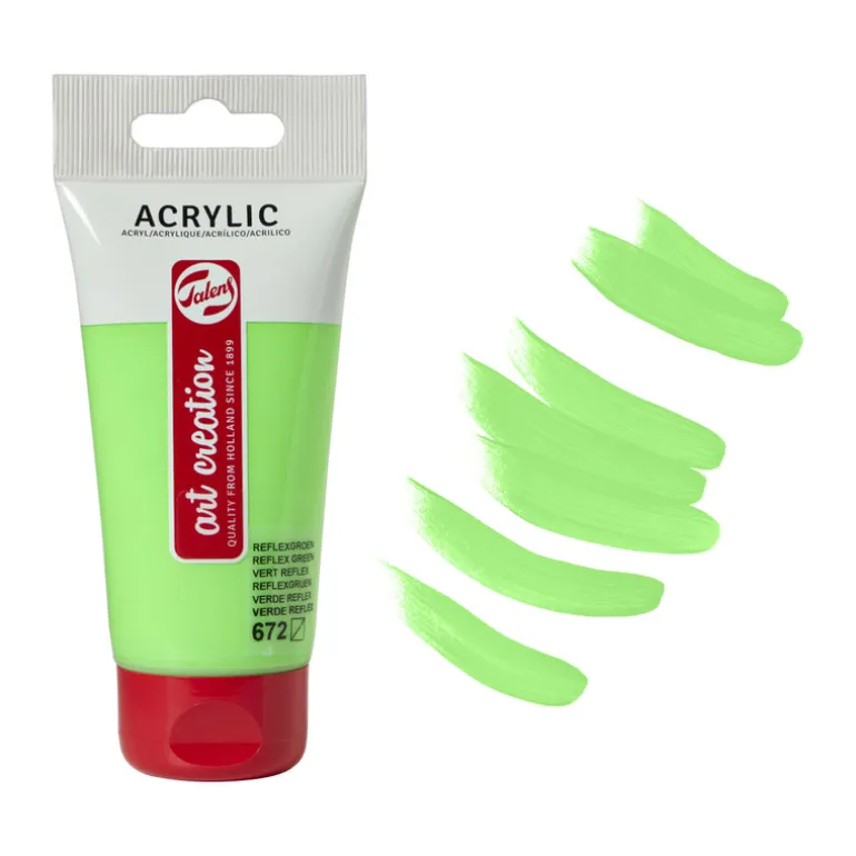 Acrylverf - neon groen - 75 ml