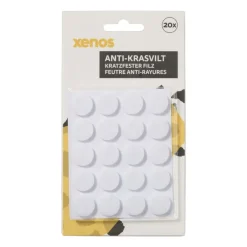 Anti-krasviltjes rond - wit - set van 20