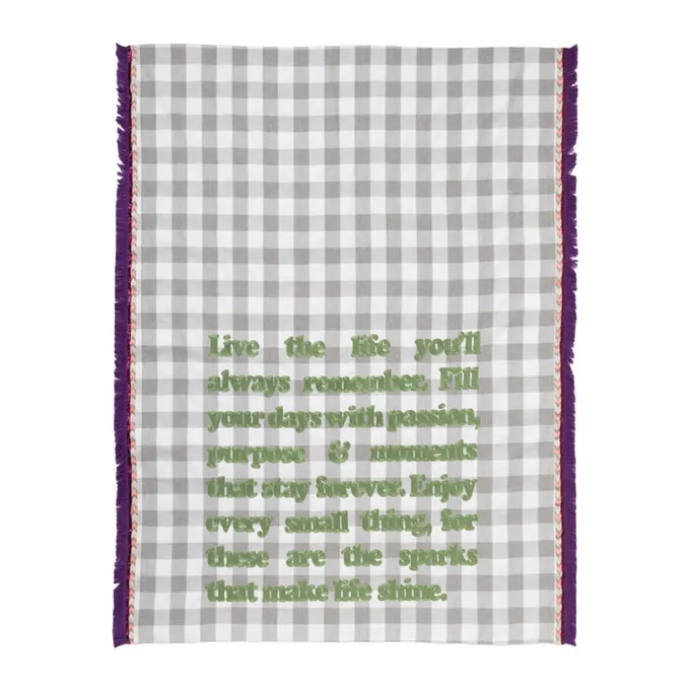 Anywhere plaid live the life - multikleur - 120x170 cm