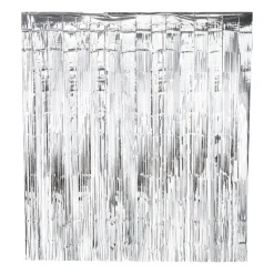 Backdrop - zilverkleurig - 180x200 cm