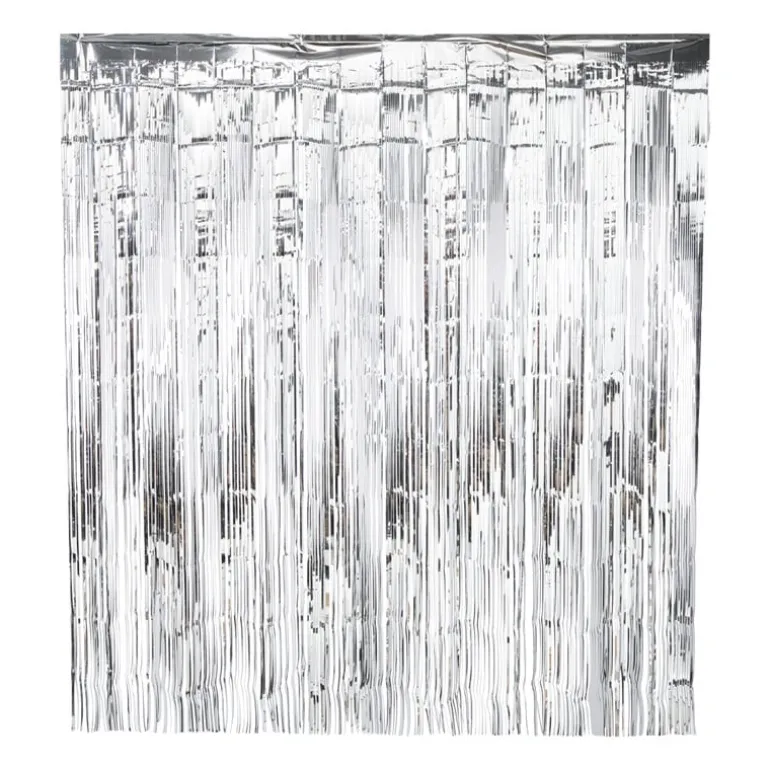 Backdrop - zilverkleurig - 180x200 cm