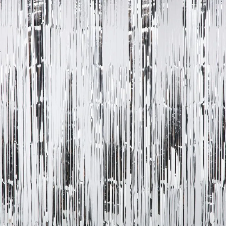 Backdrop - zilverkleurig - 180x200 cm