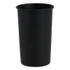 Badkamer beker metaal - zwart - ⌀8x11 cm