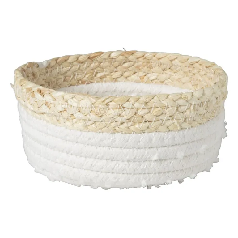Badkamer mandjes jute - set van 3
