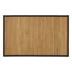 Badmat bamboe - bruin - 50x80 cm
