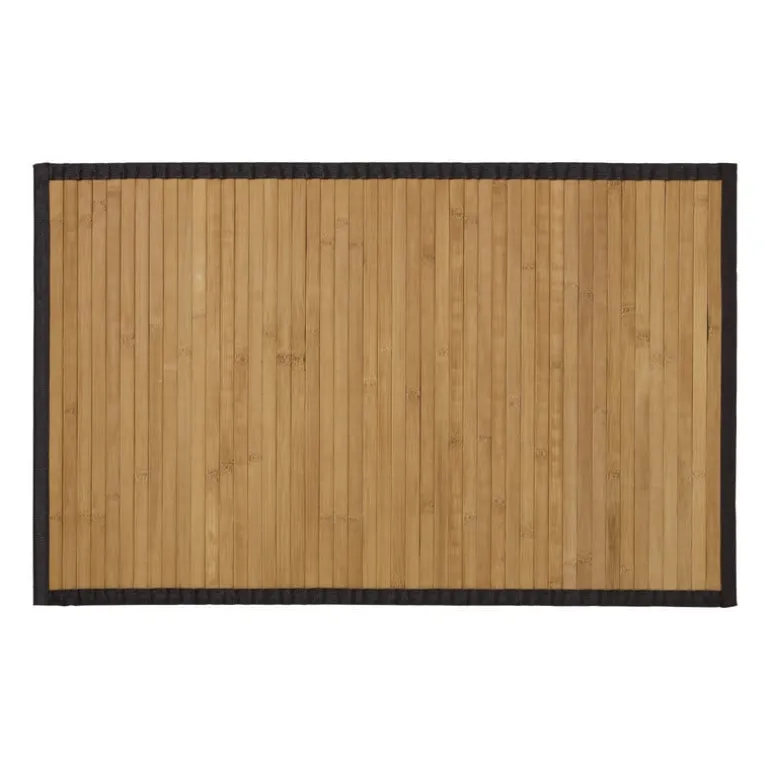 Badmat bamboe - bruin - 50x80 cm