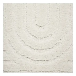 Badmat Lijnen - wit - 50x70 cm