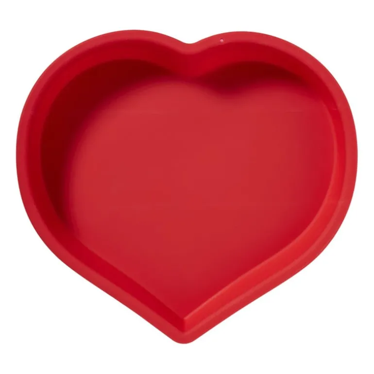 Bakvorm hart - rood - 25x23x4 cm