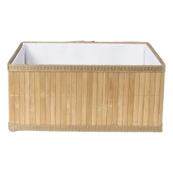 Bamboe mand open - 13x29x22 cm