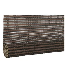 Bamboe rolgordijn - donkerbruin - 60x130 cm