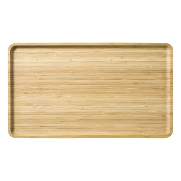 Bamboe tray groot - bruin - 1.8x44x25.5 cm