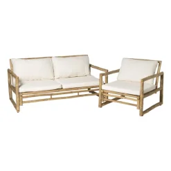 Bamboe tuinbank Hanoi - 2-zits - 70x150x75 cm