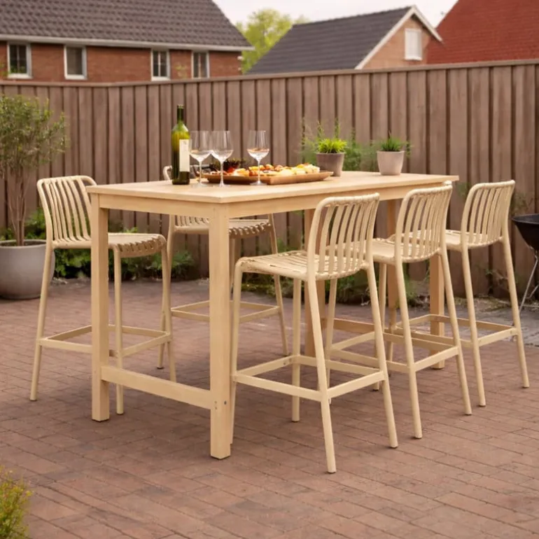Barkruk Lea - beige - 103x50x43 cm