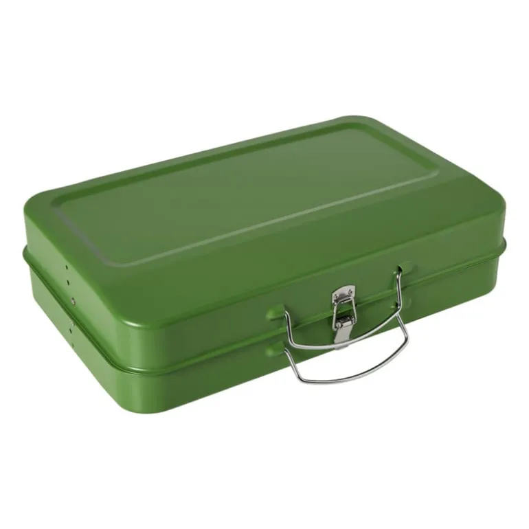 BBQ koffer inklapbaar - groen - 36.5x23 cm