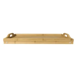 Bed dienblad - bamboe - 31x58x22 cm