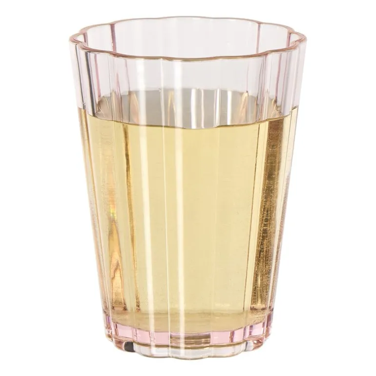 Beker geschulpt - roze - 400 ml
