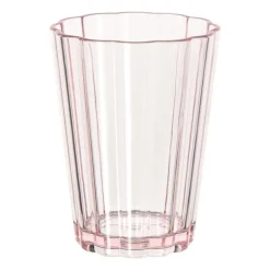 Beker geschulpt - roze - 400 ml
