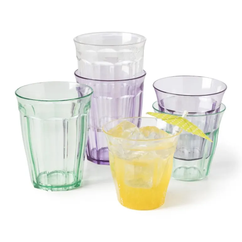 Beker met facetten - helder - 25 cl