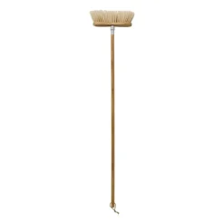 Bezem bamboe - beige - 30x7x12 cm