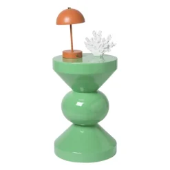 Bijzettafel diabolo - groen - ø33x50 cm