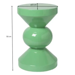 Bijzettafel diabolo - groen - ø33x50 cm