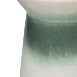 Bijzettafel keramisch - groen - ø36x34 cm