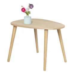 Bijzettafel lund ovaal - naturel - 58x40x40 cm