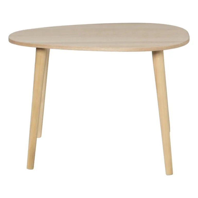 Bijzettafel lund ovaal - naturel - 58x40x40 cm
