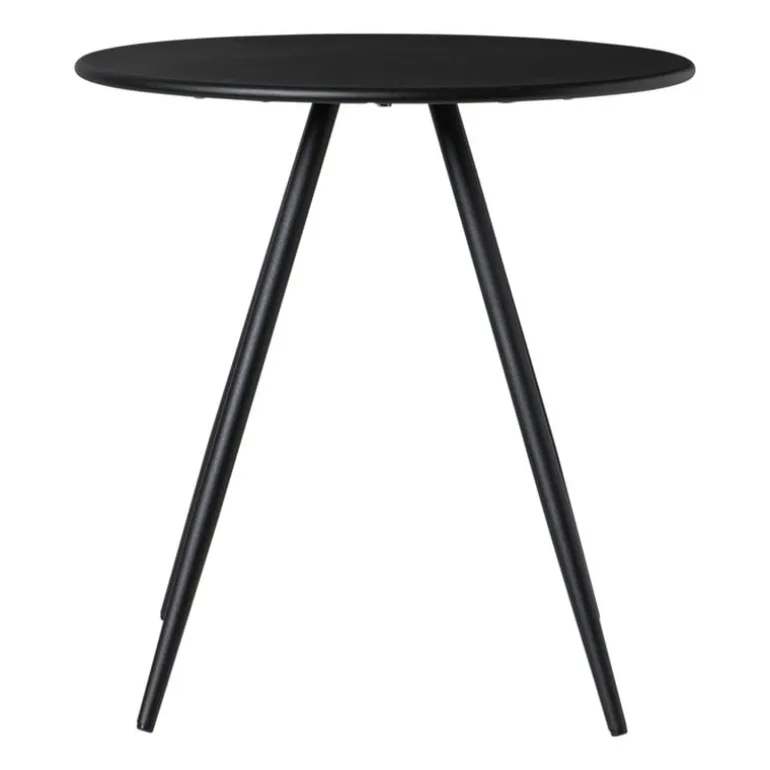 Bijzettafel Manolo laag- zwart - ø55x40 cm