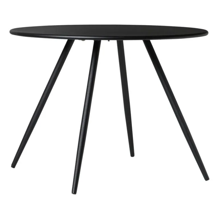 Bijzettafel Manolo laag- zwart - ø55x40 cm