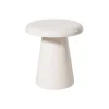 Bijzettafel metaal klein - beige - ø30x33 cm