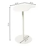 Bijzettafel Mica organisch - wit - 53x35x26 cm