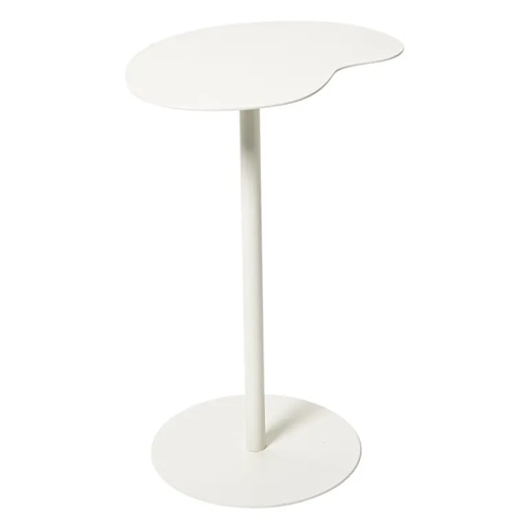 Bijzettafel Mica organisch - wit - 53x35x26 cm