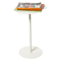 Bijzettafel Mica organisch - wit - 53x35x26 cm