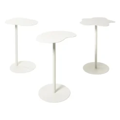 Bijzettafel Mica organisch - wit - 53x35x26 cm