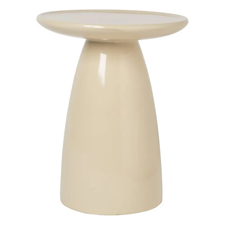 Bijzettafel Paris - beige - ø36x46 cm