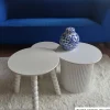 Bijzettafels Oslo - wit - set van 2