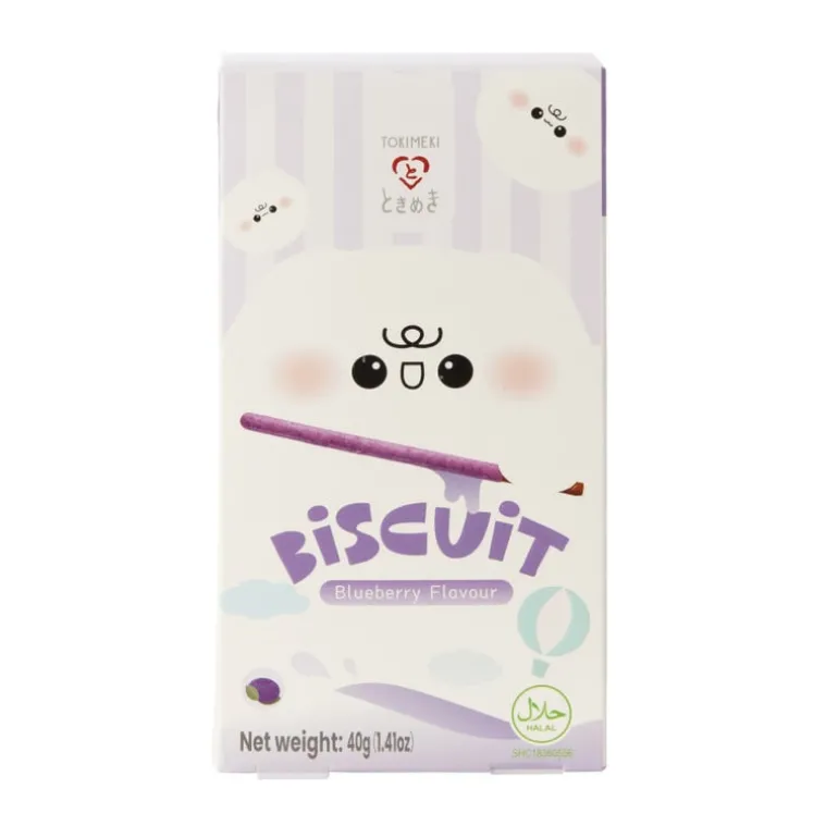 Biscuit stick tokimeki - bosbes - 40 gram
