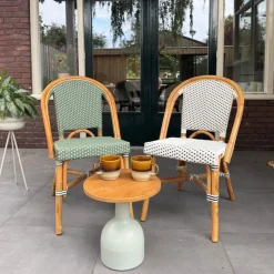 Bistrostoel Paris - zwart/wit - 87x57x48 cm