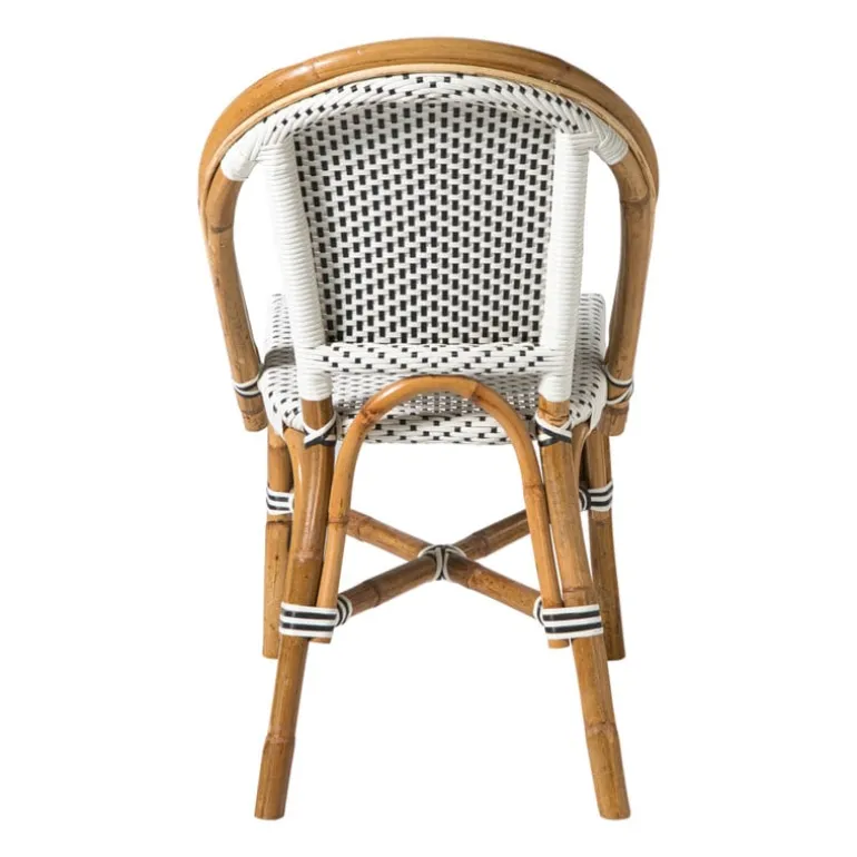 Bistrostoel Paris - zwart/wit - 87x57x48 cm