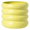 Bloempot bubbles groot - geel - ø19x18 cm
