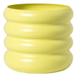 Bloempot bubbles groot - geel - ø19x18 cm