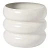 Bloempot bubbles klein - beige - ø15x14 cm