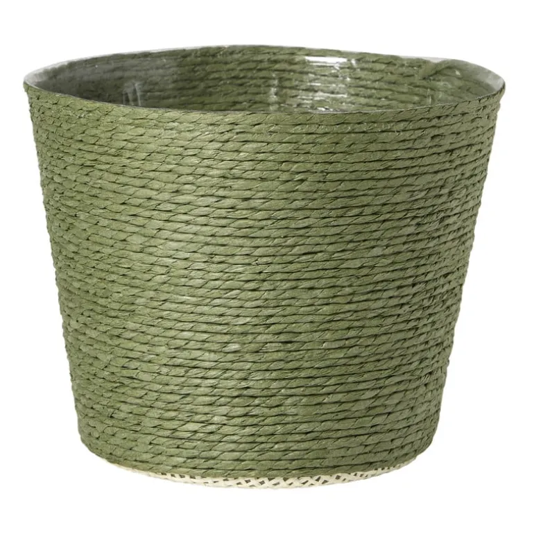 Bloempot mand groot - diverse varianten - ø13.5x11 cm