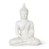 Boeddha beeld - wit - 27 cm