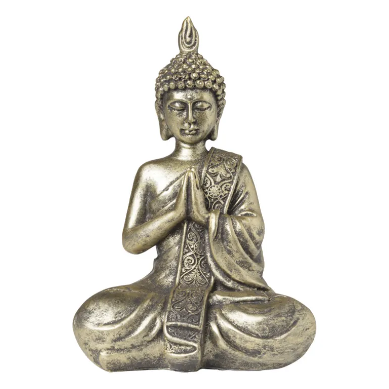 Boeddha goud - diverse varianten - 18.2x12.3x8.3 cm