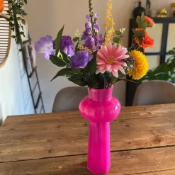 Boeket kunstbloemen - multikleur - 60 cm