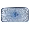 Bord blue print - stripes - 20x11 cm