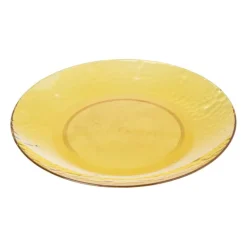 Bord dots - geel - ø20 cm